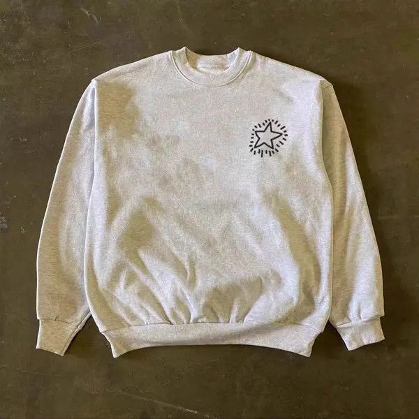 Japanese Brand Aki Grey Retro New York Street Stains Print Sweatshirt Size US L / EU 52-54 / 3 - 8 Thumbnail