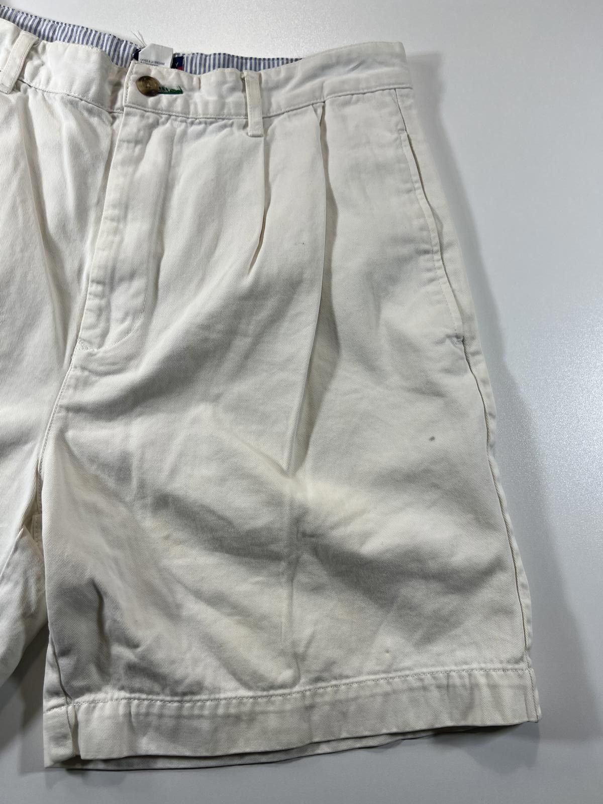 Other Vintage Tommy Hilfiger Classic White Pleated Shorts 33 Size US 32 / EU 48 - 2 Thumbnail