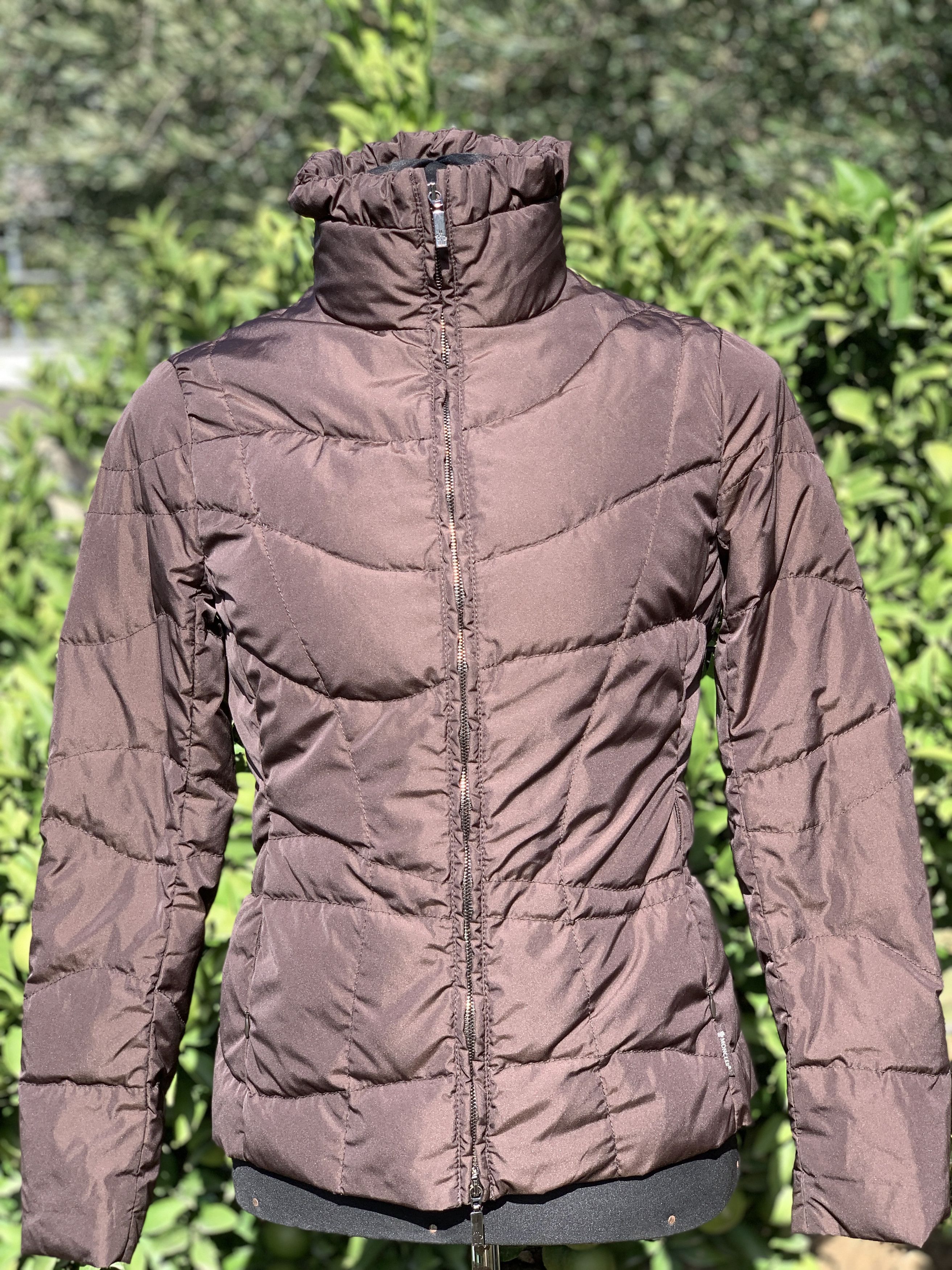 image of 2008 Moncler Slim Goose Puffer Size 2 M G32-003 Piumin in Brown, Women's