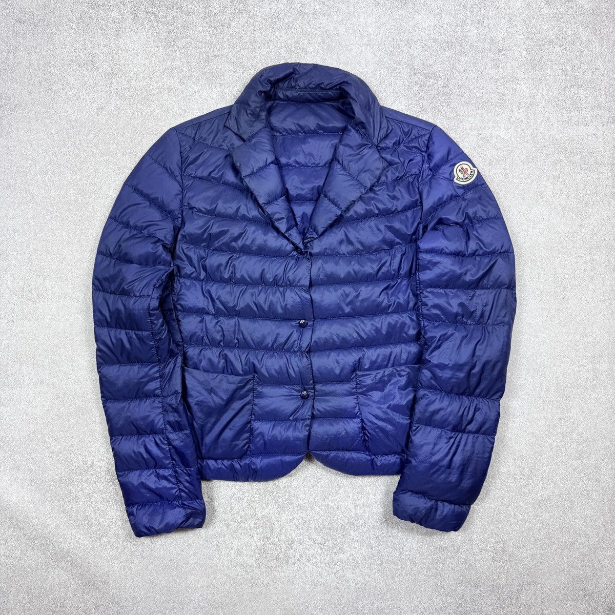 Moncler Women`s Moncler Lisette Ultralight Puffer Blue Jacket Size 1 Size S / US 4 / IT 40 - 4 Thumbnail