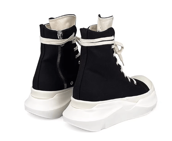 Rick Owens Drkshdw RO Drkshdw Men's Canvas Thick Sole Shoes Size US 7.5 / EU 40-41 - 4 Thumbnail