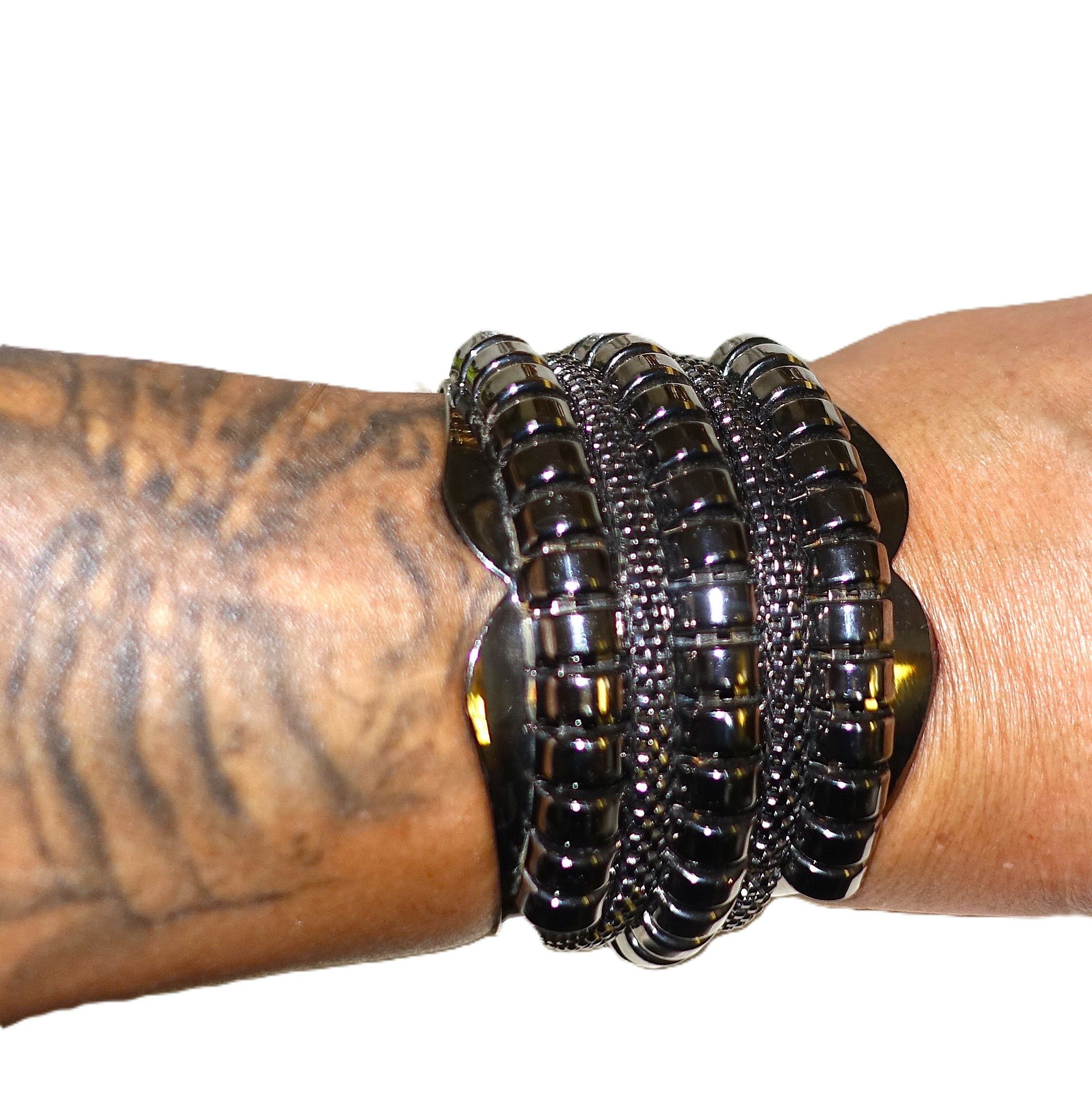 Other Silver tone Bold Cuff Bracelet Size ONE SIZE - 5 Thumbnail