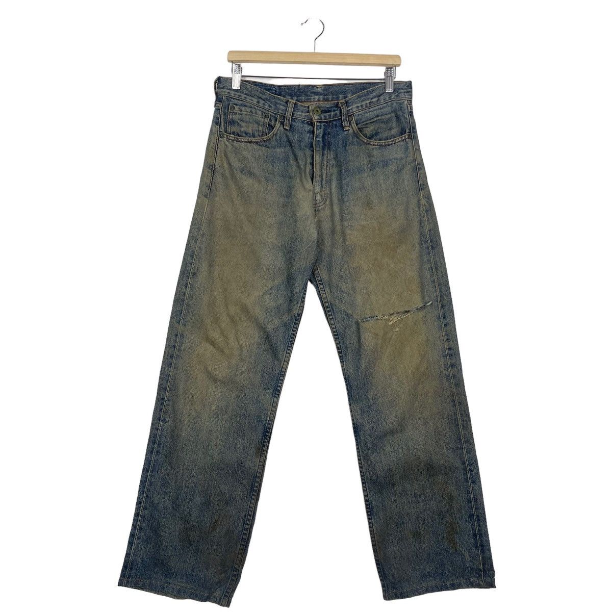 Levi's Vintage Levis 503 Selvedge Rusty Ripped Denim Jeans Size US 32 / EU 48 - 2 Thumbnail