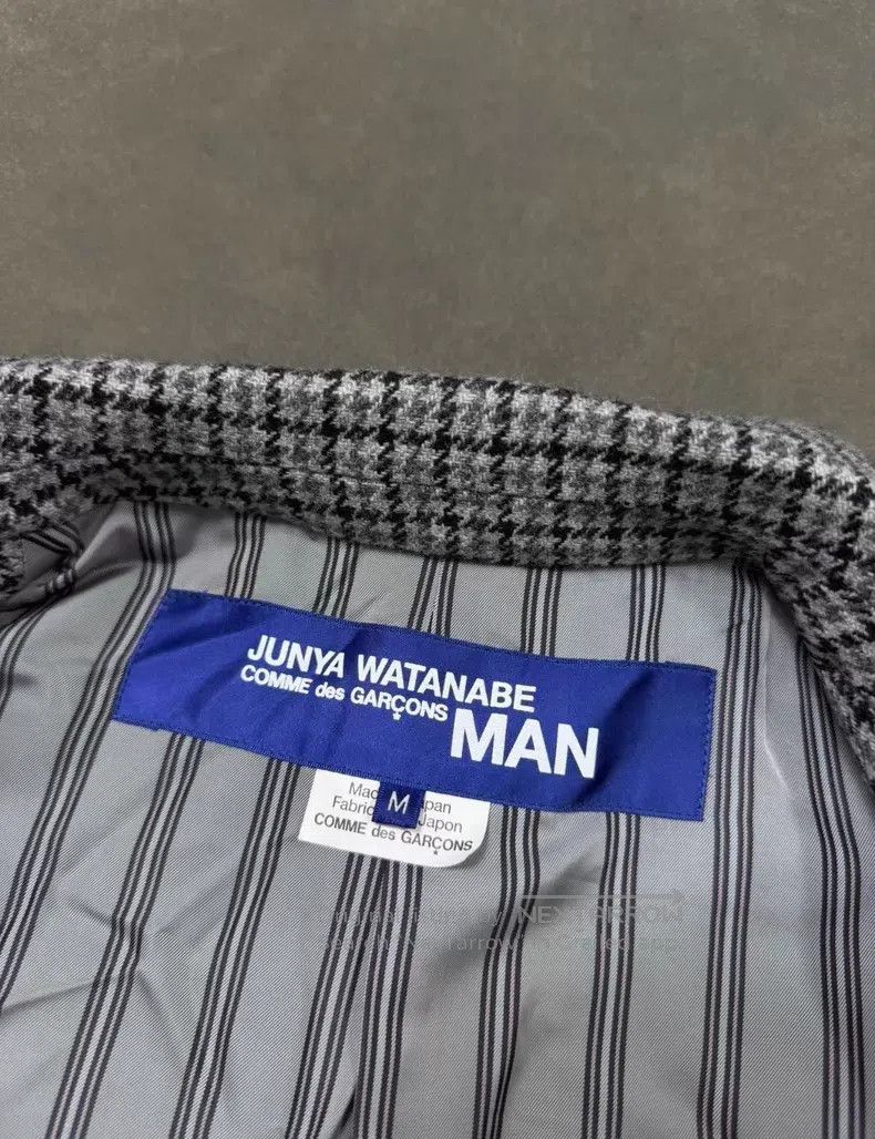 Junya Watanabe JUNYA WATANABE Houndstooth Wool Leather Sleeve Coat Size US M / EU 48-50 / 2 - 6 Thumbnail