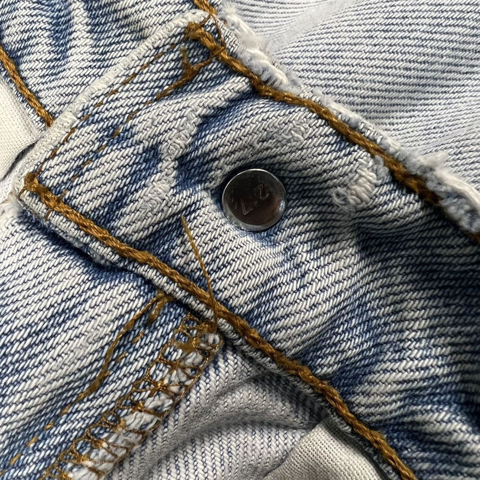 Levi's × Vintage 619 Levi's Jeans 31x29 Distressed Orange Tab Faded 90s Denim Size US 31 - 5 Thumbnail