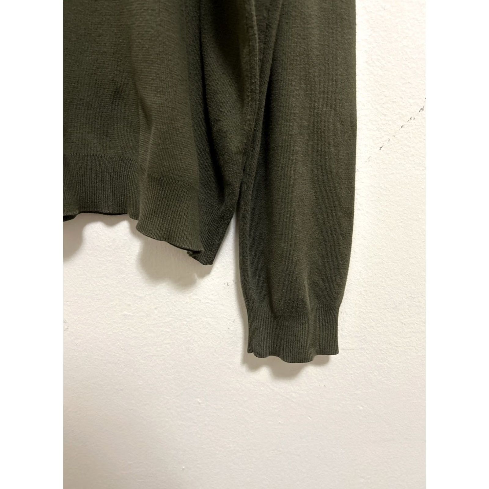 Polo Ralph Lauren Polo Ralph Lauren Sweater Mens XL Green V-Neck Pullover Knit 100% Cotton Logo Regular Fit Size US XL / EU 56 / 4 - 6 Thumbnail