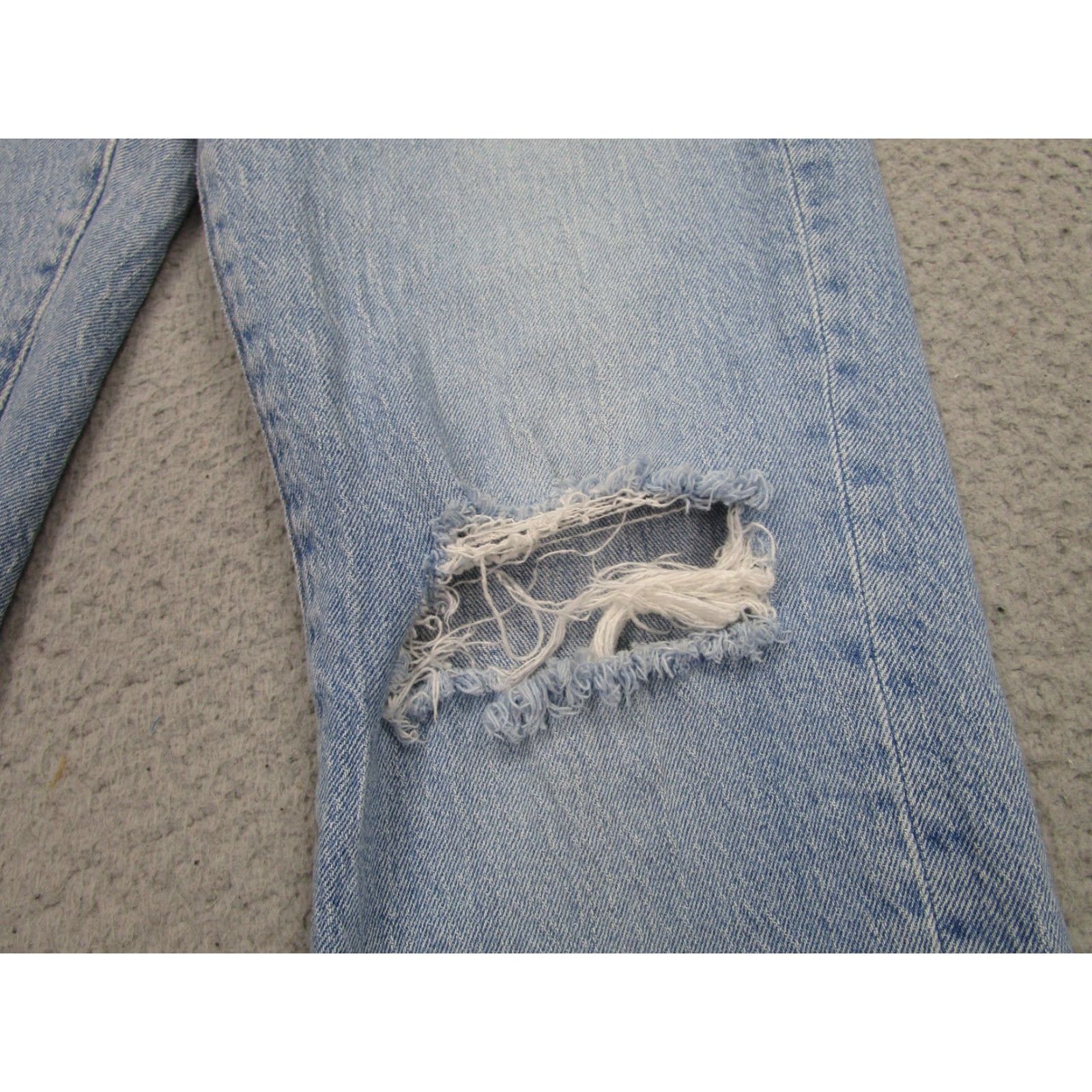 Madewell VINTAGE Madewell The Perfect Vintage Jean Mommy Jeans Womens 27 Blue Distressed Raw Hem Jeans Women 27 Size 27" / US 4 / IT 40 - 3 Thumbnail