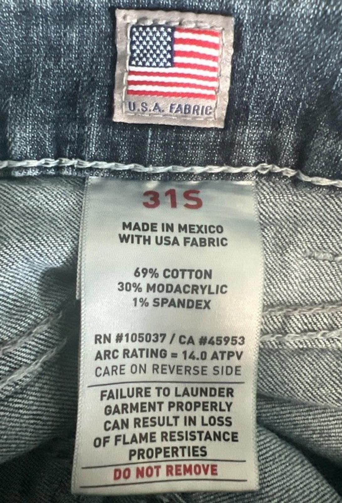 Ariat Ariat Real Denim Size 31 Medium Mid Rise Bootcut Whiskering Size 31" - 7 Thumbnail