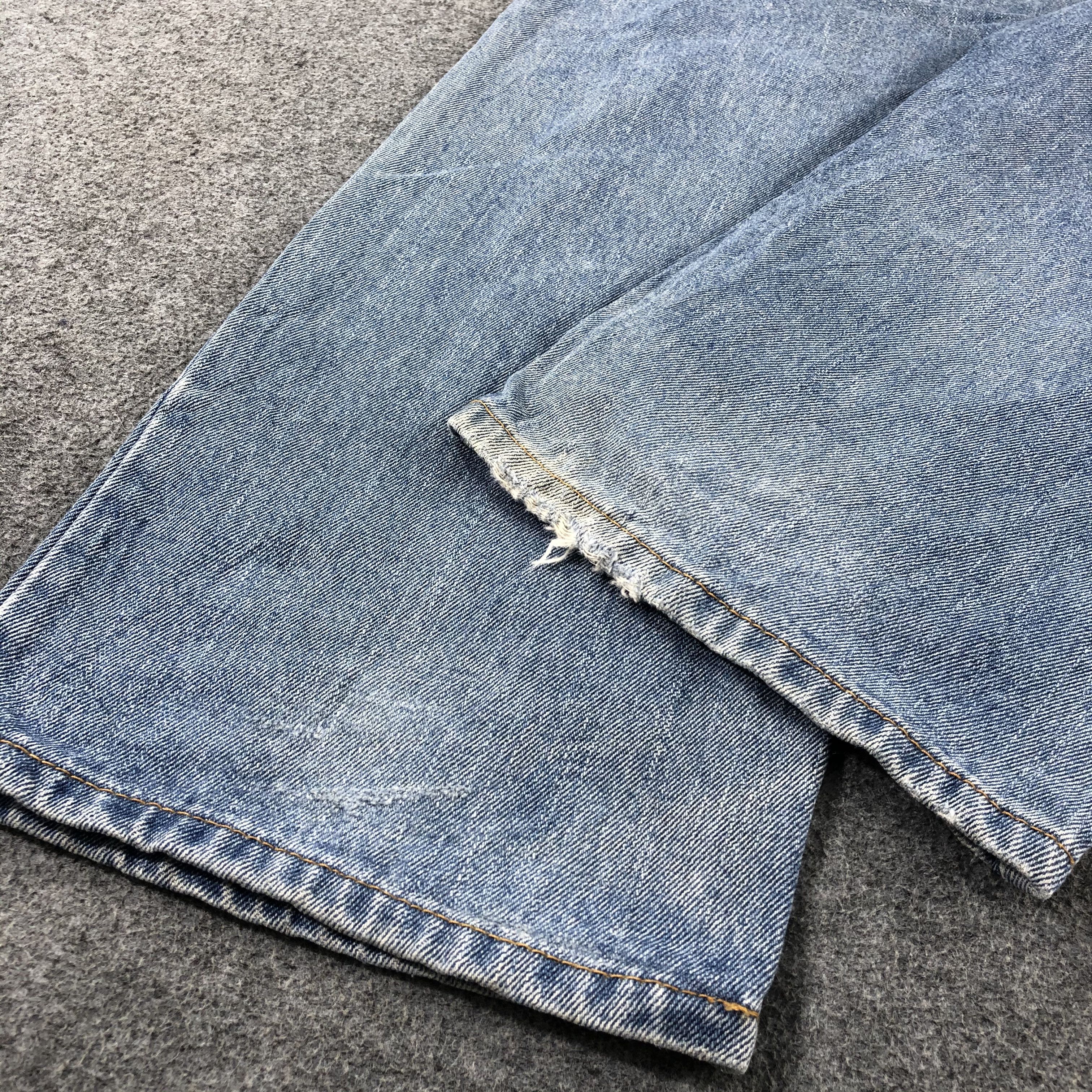 Levi's Vintage Blue Wash Levis 505 Jeans-J2588 Size US 42 / EU 58 - 6 Thumbnail