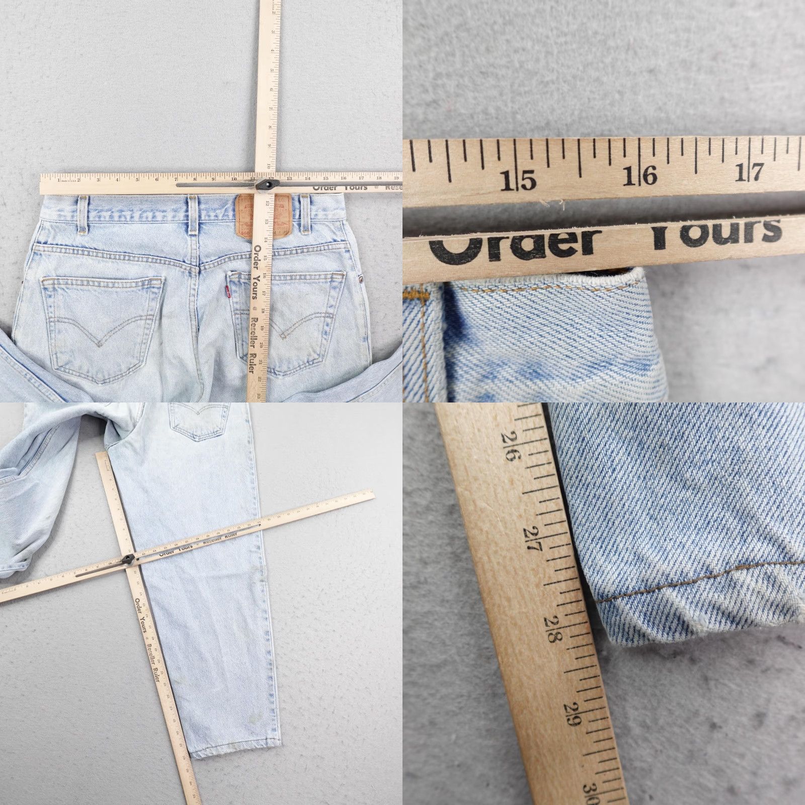 Levi's VINTAGE Levi's Jeans Mens 34x30 Blue Denim 560 Tapered Loose Fit Grunge 90s Y2K Pants Men Blues Size US 34 / EU 50 - 8 Thumbnail