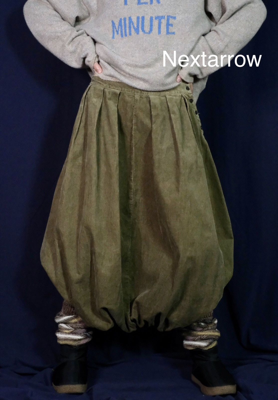 Kapital KAPITAL Hirata Kazuhiro khaki brown corduroy lantern pants Size 25" / US 0 / IT 36 - 2 Thumbnail