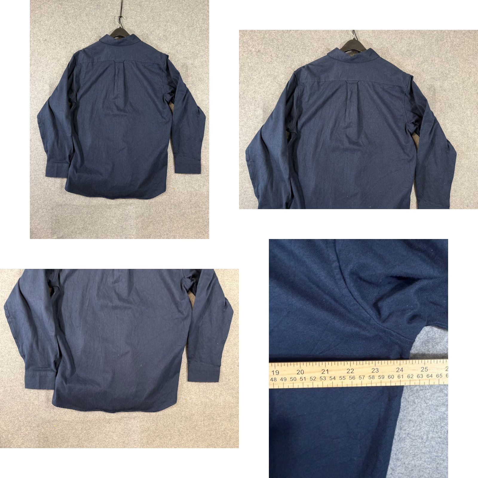 Lands' End Lands' End Chamois Flannel Shirt Mens L Blue Long Sleeve Traditional Fit Classic Size US L / EU 52-54 / 3 - 8 Thumbnail