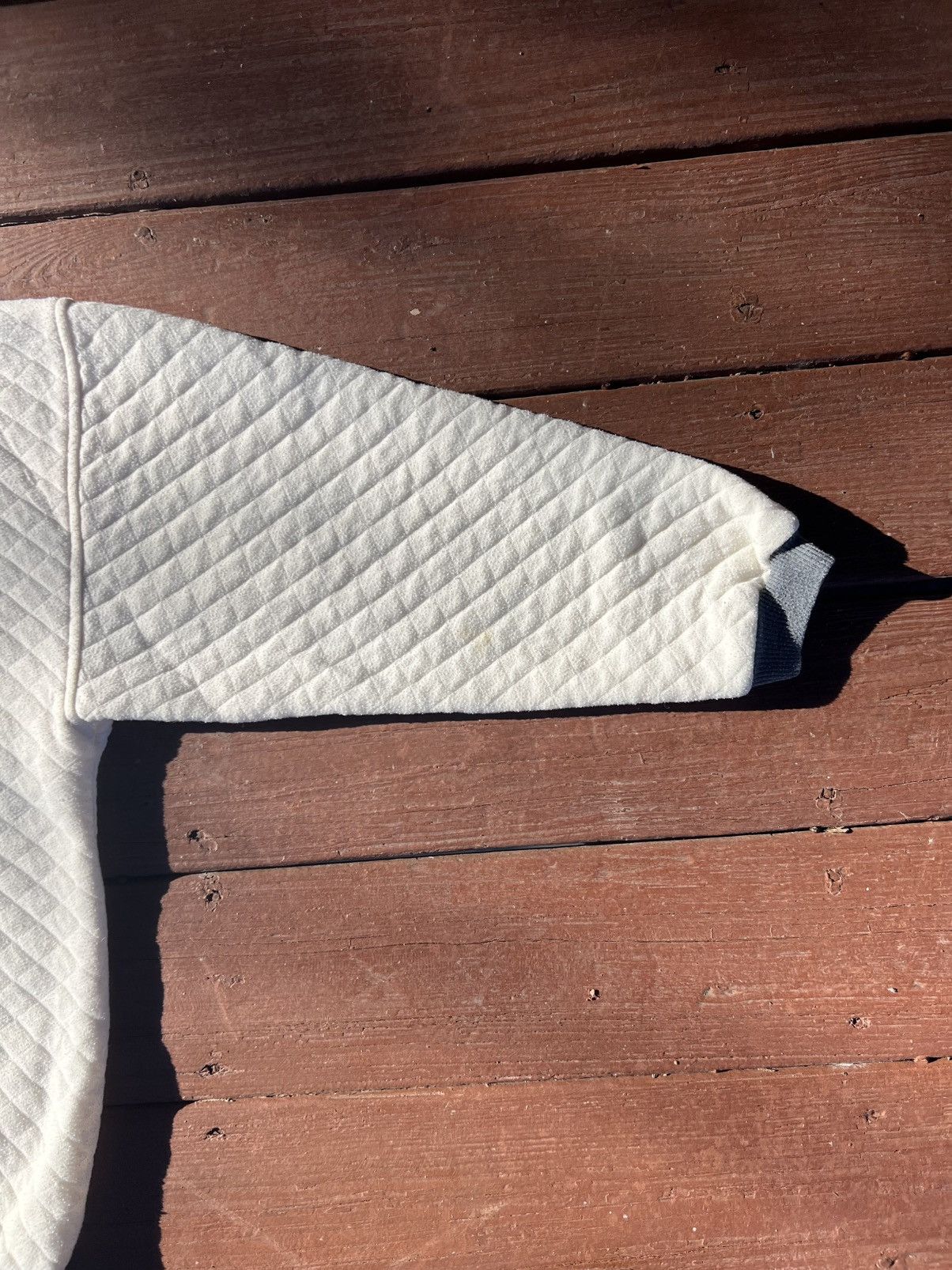 Other 80s Vintage Gitano White Sweatshirt with quilted pattern Size US L / EU 52-54 / 3 - 4 Thumbnail