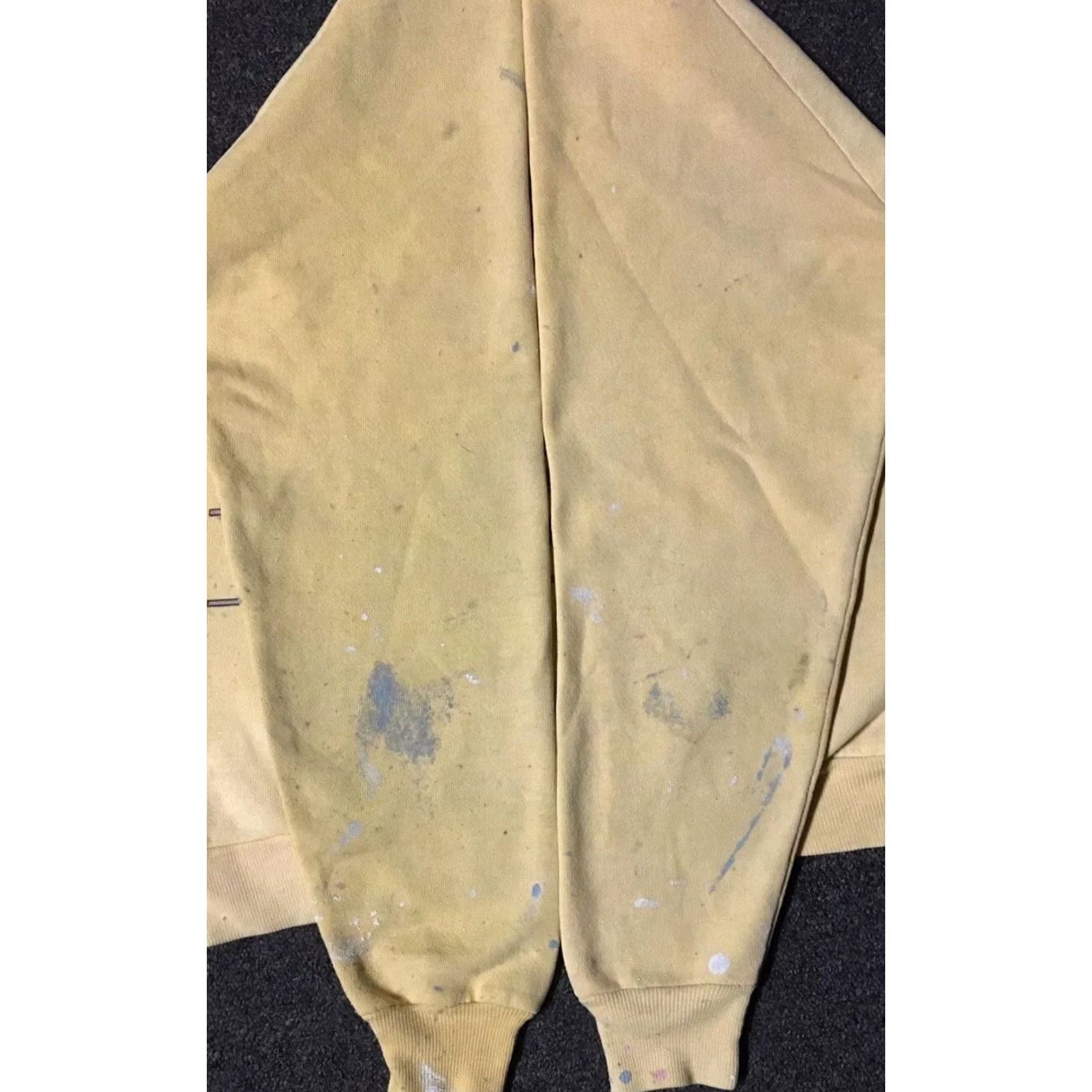 Quiksilver Vintage 80s Surf Thrashed Distress Sweatshirt XS Yellow - Striped - Quiksilver Size US XS / EU 42 / 0 - 5 Thumbnail