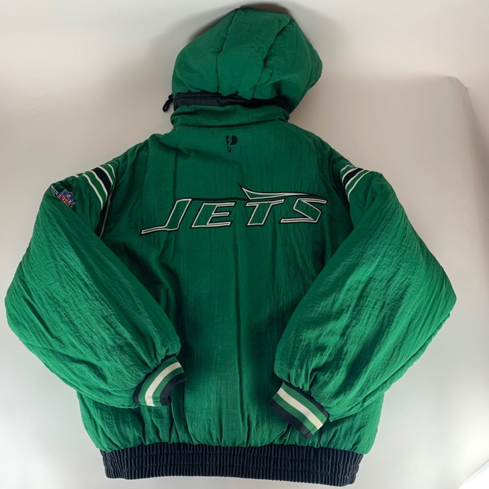 Pro Player New York Jets Vintage Pro Player Reversible Puffer Jacket Size US XL / EU 56 / 4 - 6 Thumbnail