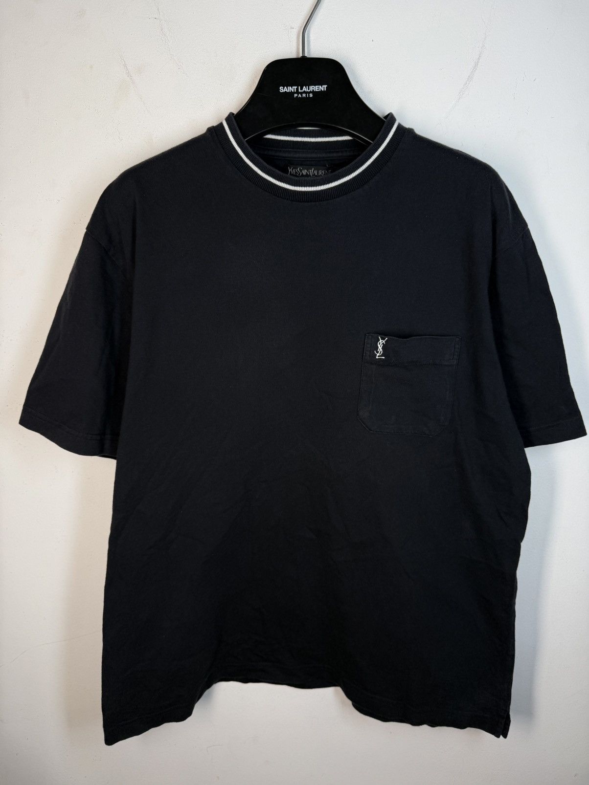 Streetwear × Yves Saint Laurent YSL tshirt France designer chest