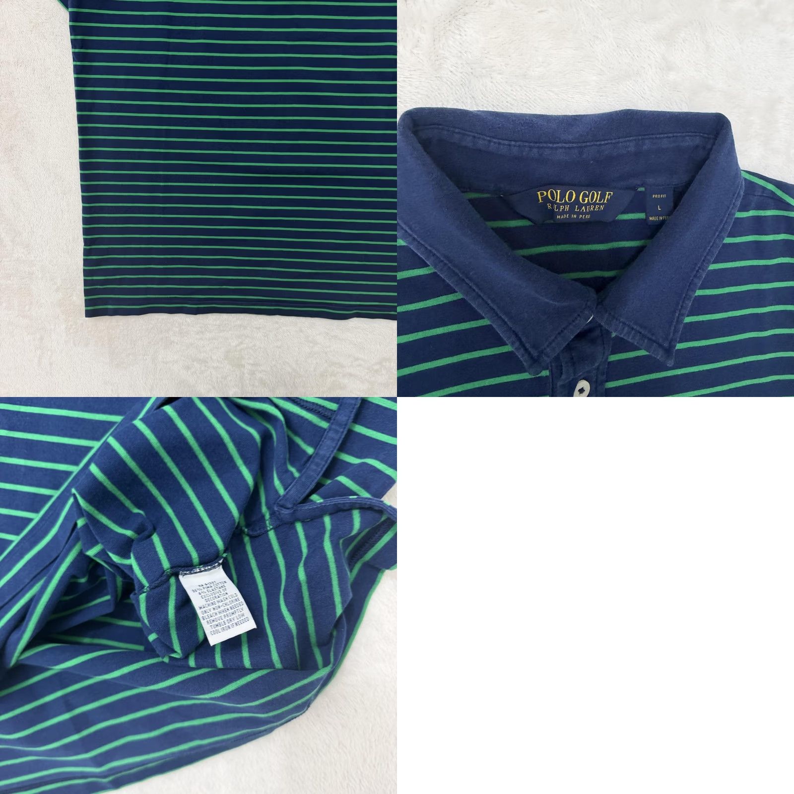 Polo Ralph Lauren Ralph Lauren Polo Golf Shirt Mens Large Blue Striped Athletic Pro Fit Short Sleeve Cap Collar Polo Shirt Band Logo Casual Performance Size US L / EU 52-54 / 3 - 9 Thumbnail