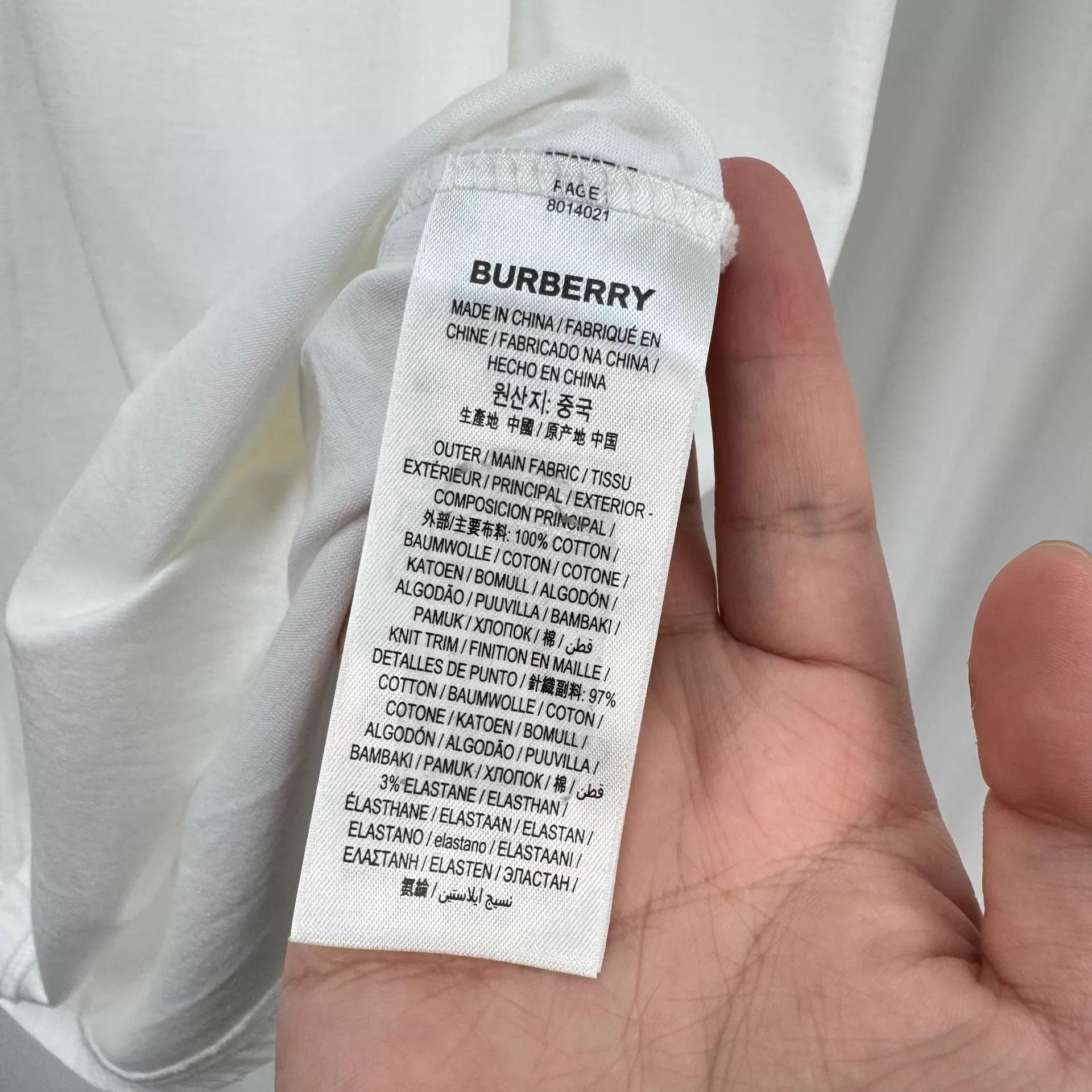 Burberry Burberry Embroidered Logo Short Sleeve Tee L 98 New Size L / US 10 / IT 46 - 7 Thumbnail