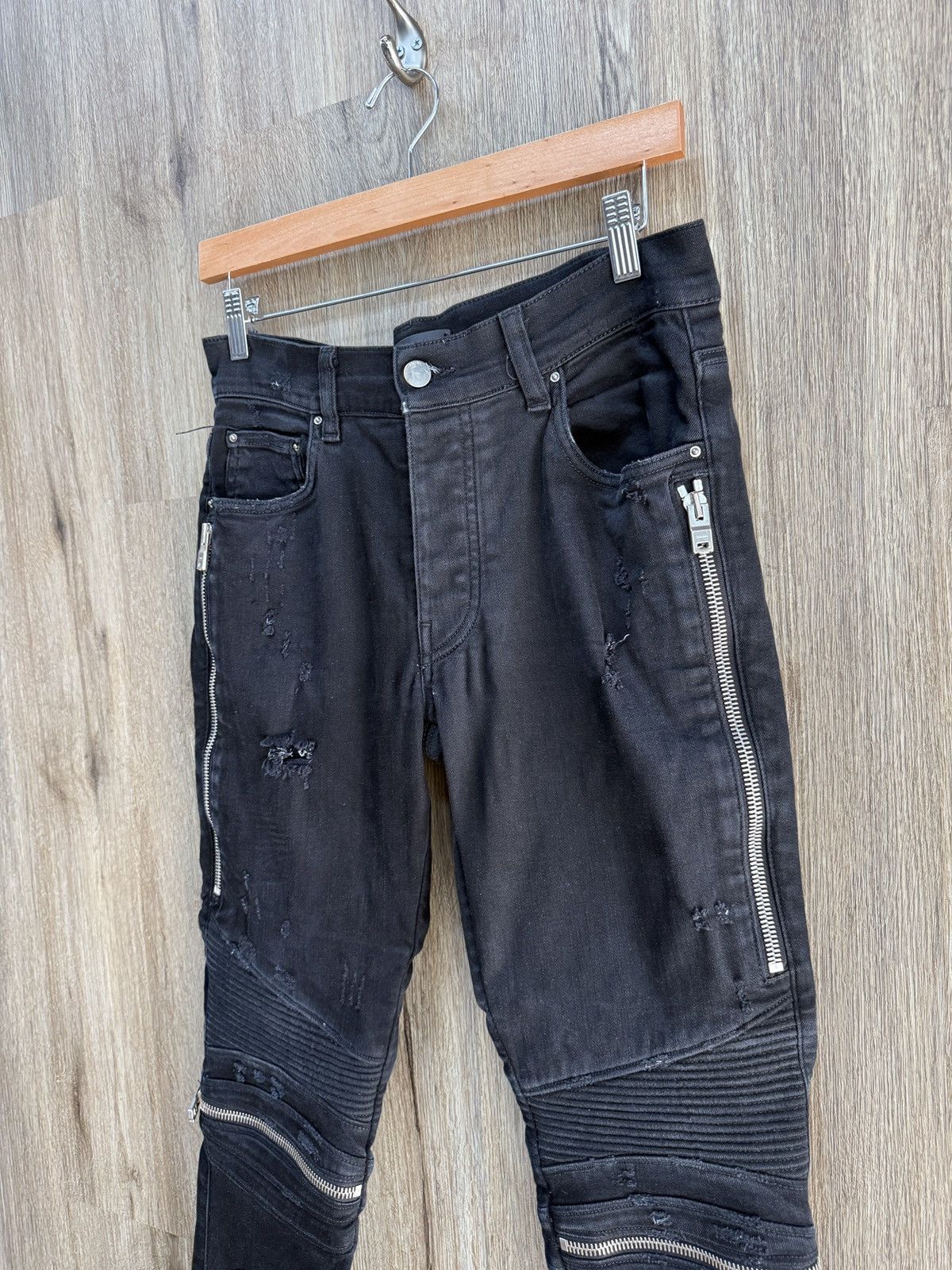 Amiri Amiri Black MX2 Denim Jeans Size US 31 - 4 Thumbnail