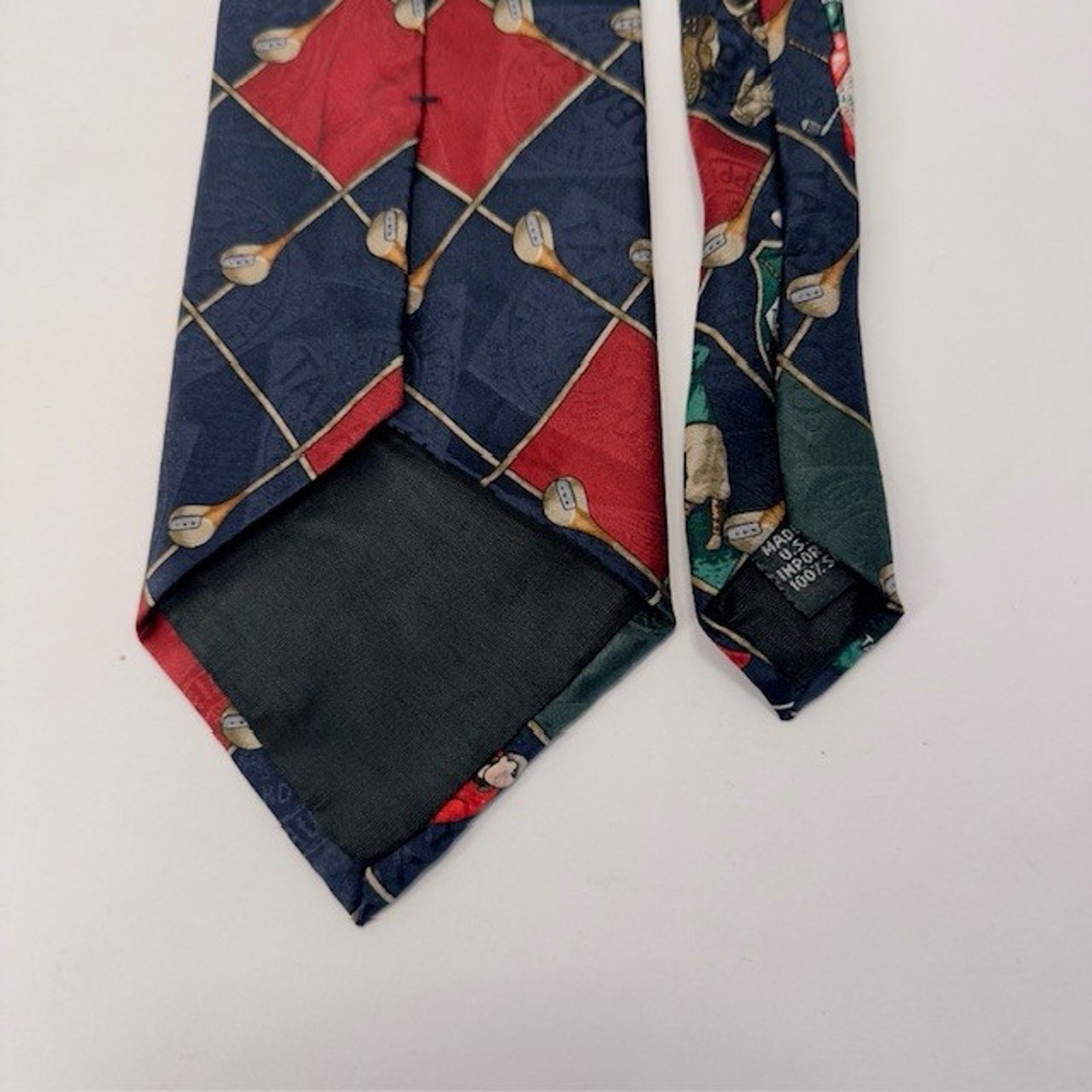 Tabasco Tabasco Golf Themed 100% Silk Tie USA Novelty 58 1/2" x 4" Size ONE SIZE - 4 Thumbnail