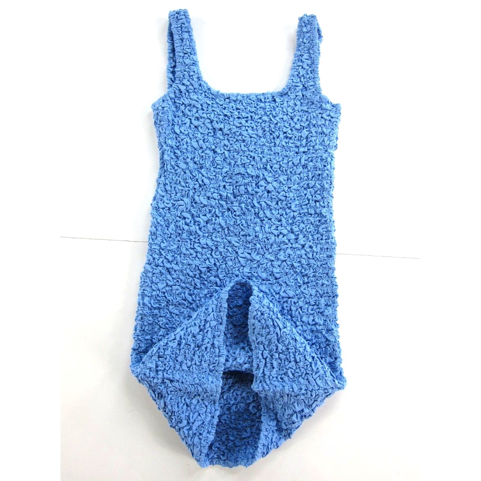 Cotton On NWT Cotton:On Periwinkle Hydrangea Blue Scrunchie Stretch Bodycon Mini Dress S Size S / US 4 / IT 40 - 5 Thumbnail