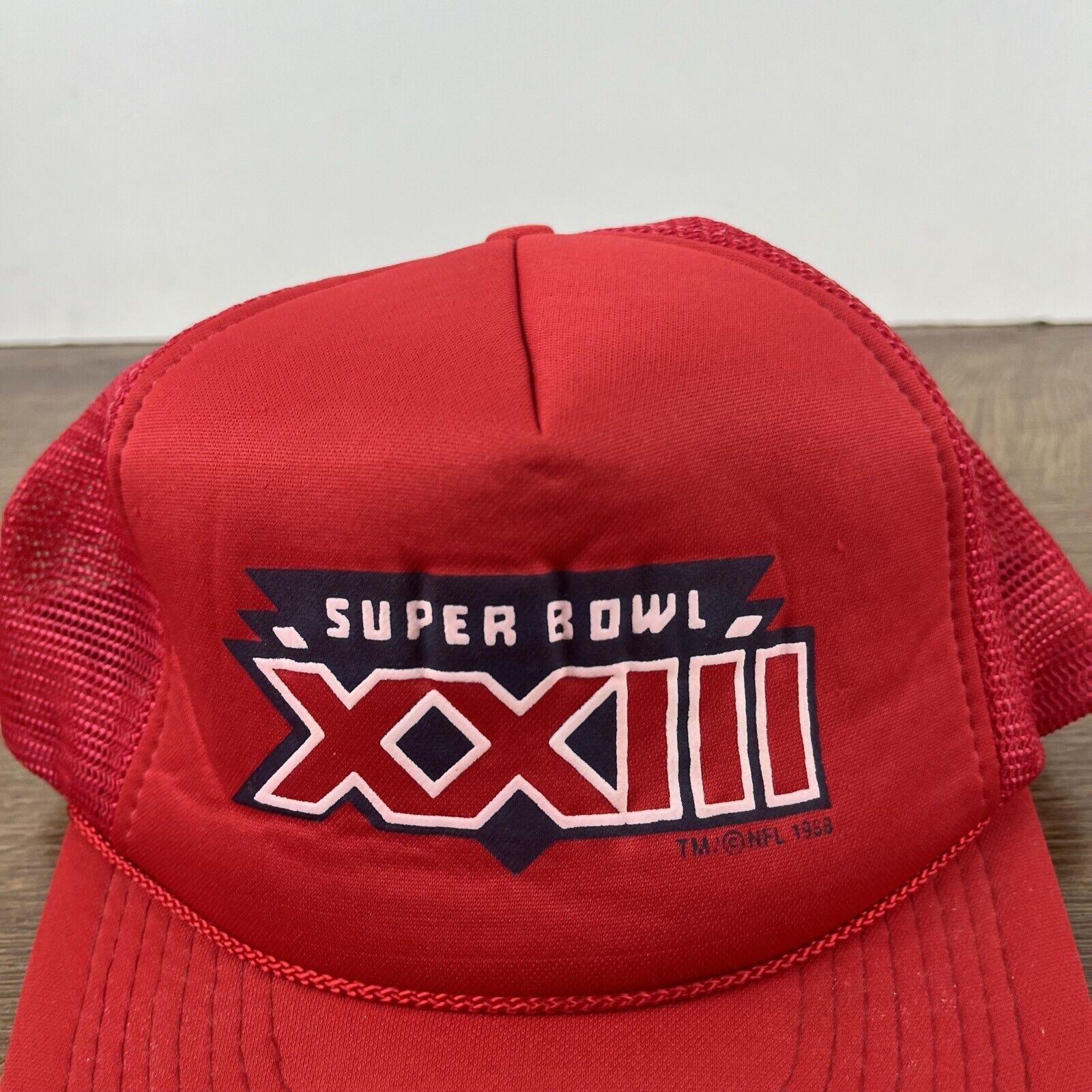 Other VINTAGE Super Bowl XXIII 23 Hat Snapback Red Hat Adjustable Size ONE SIZE - 7 Thumbnail