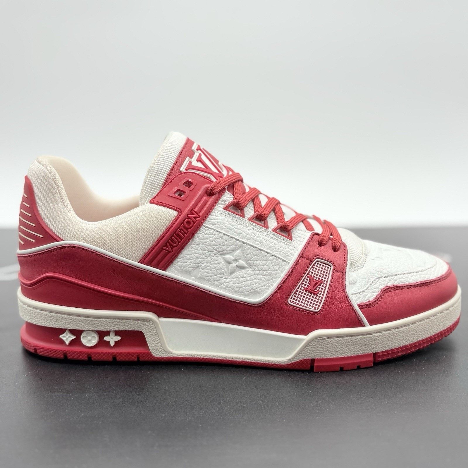 Louis Vuitton 10-10.5 US Louis Vuitton Trainer ' Red White ' | EXCELLENT! Size US 10 / EU 43 - 2 Thumbnail