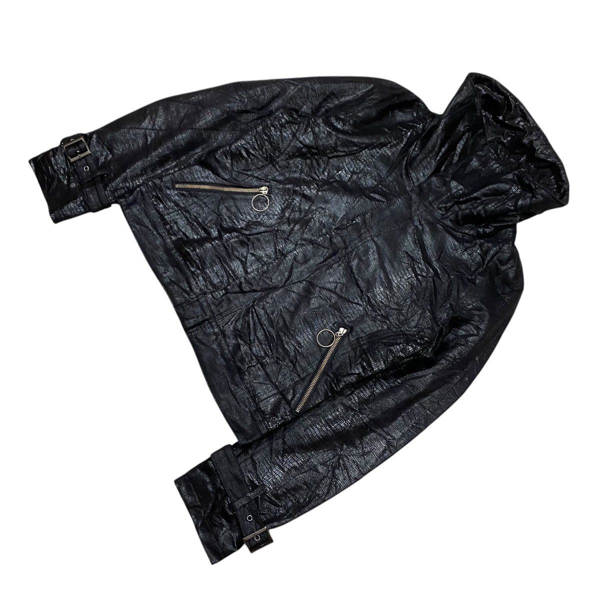 Black Peace Now For Men (B.P.N) Snakeskin Leather Jacket