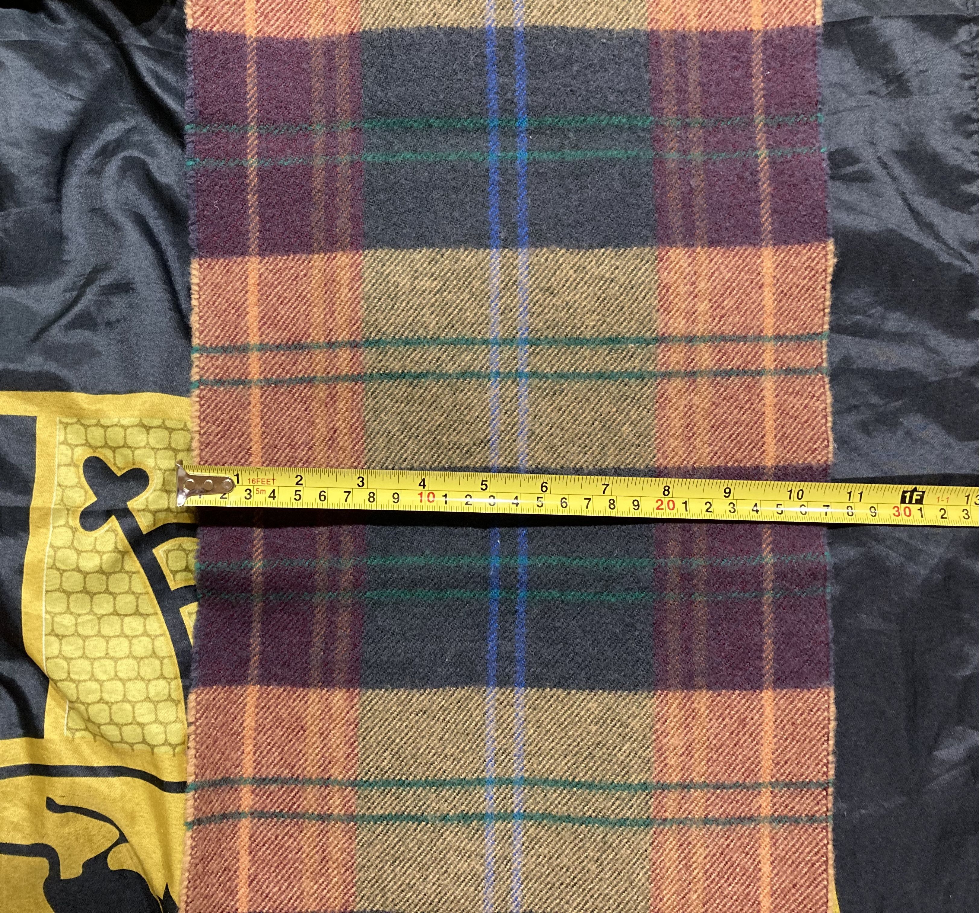 Chevignon Vintage 90s Chevignon By Togs Unlimited Wool Checkered Scarf Size ONE SIZE - 8 Thumbnail