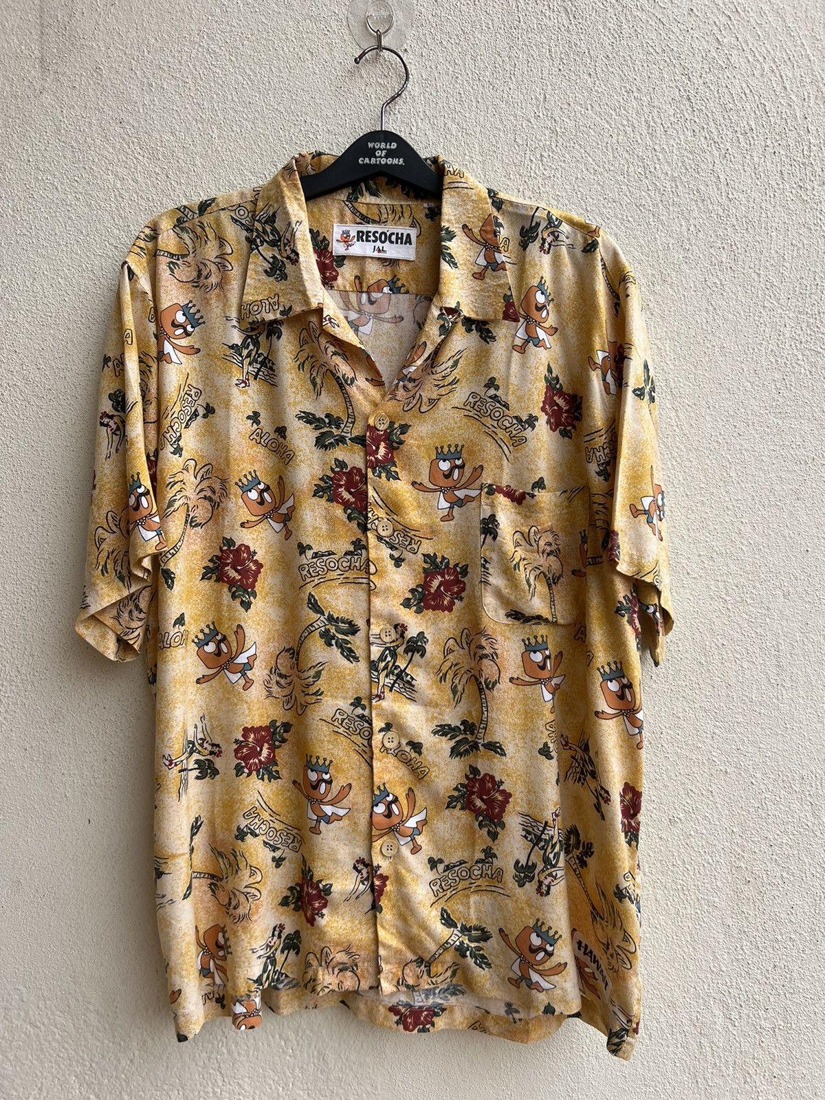 Vintage Resocha JAL Japan Hula Girl Oversized Rayon Hawaiian Size US L / EU 52-54 / 3 - 5 Thumbnail