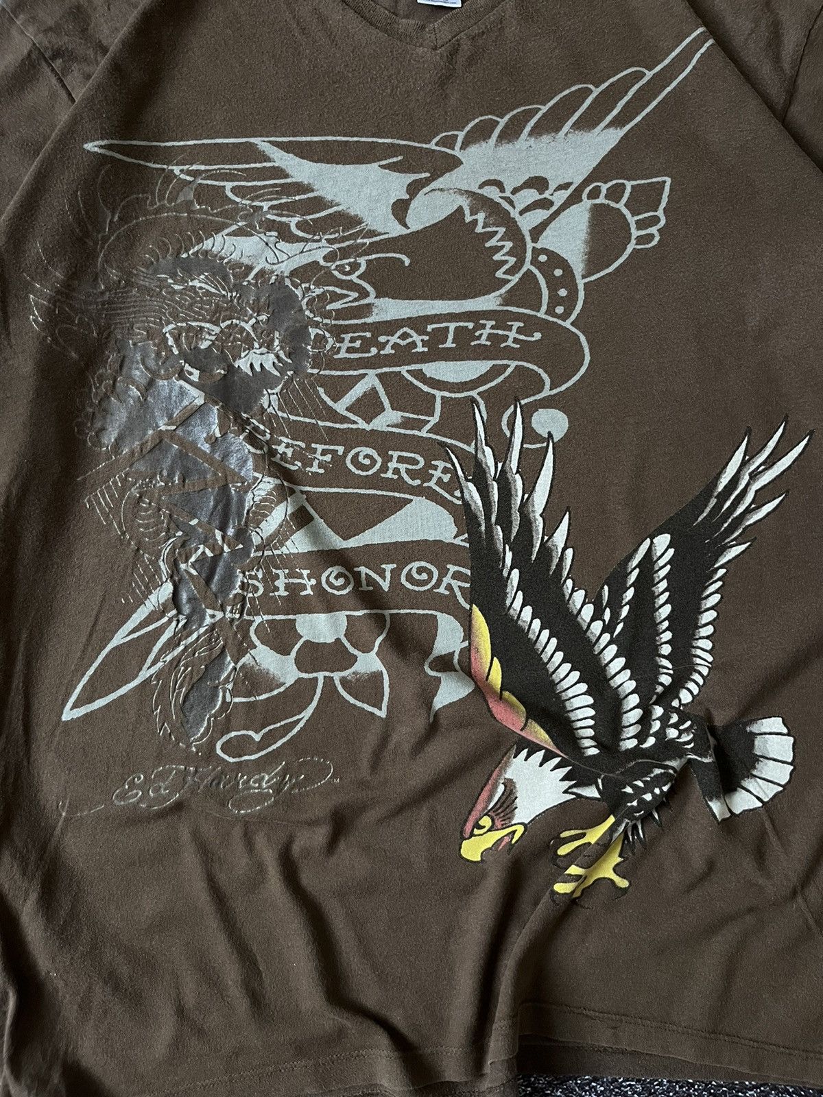 Ed Hardy Vintage Ed Hardy Eagle Death Before long sleeve Size US L / EU 52-54 / 3 - 3 Thumbnail