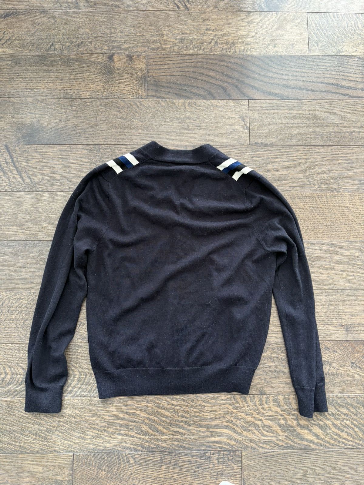 Sandro Sandro Navy Stripped Cardigan Size US M / EU 48-50 / 2 - 3 Thumbnail