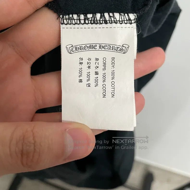 Chrome Hearts CHROME HEARTS Size L Black scroll arm Sanskrit back dark cr Size US L / EU 52-54 / 3 - 7 Thumbnail