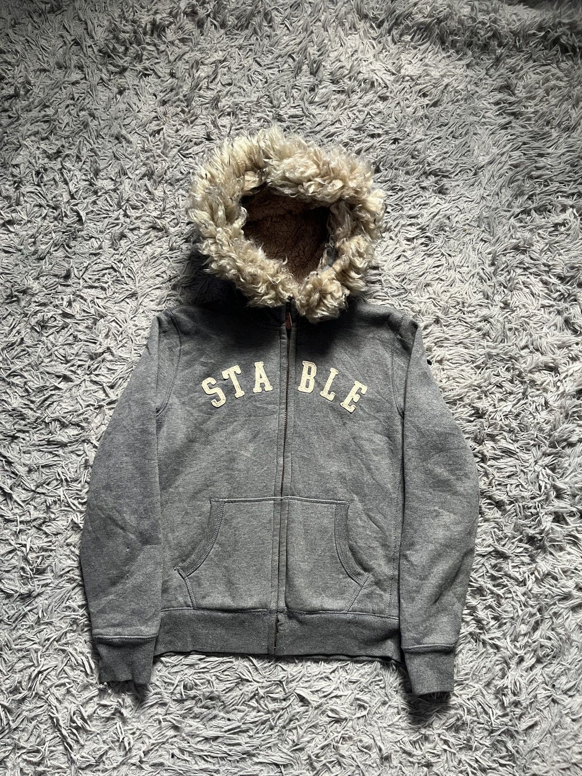 Japanese Brand vintage fur lined hoodie Size US L / EU 52-54 / 3 - 1 Thumbnail