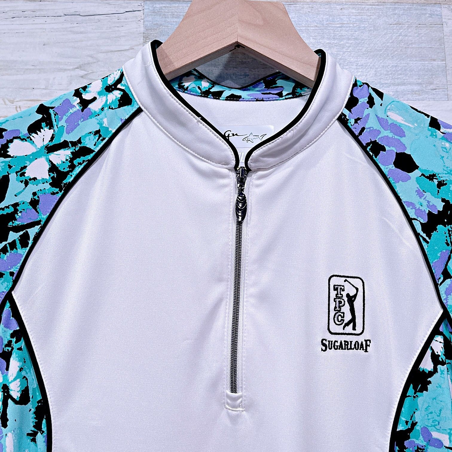 Greg Norman TPC Sugarloaf Country Club 1/4 Zip ML75 Golf Shirt Womens S Size S / US 4 / IT 40 - 2 Thumbnail