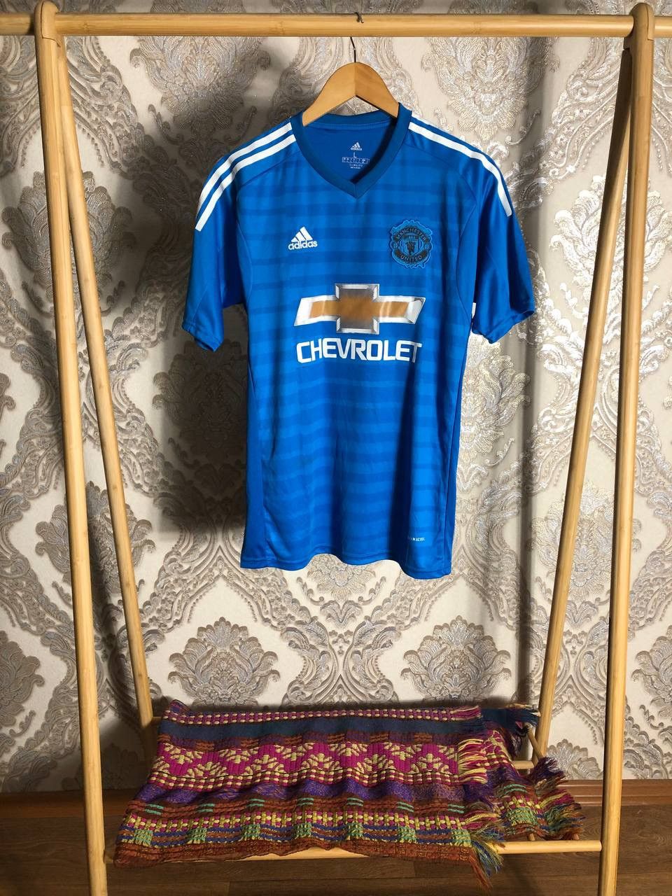 Vintage ADIDAS FC MANCHESTER UNITED ENGLAND SOCCER JERSEY RETRO Y2K Size US L / EU 52-54 / 3 - 2 Thumbnail