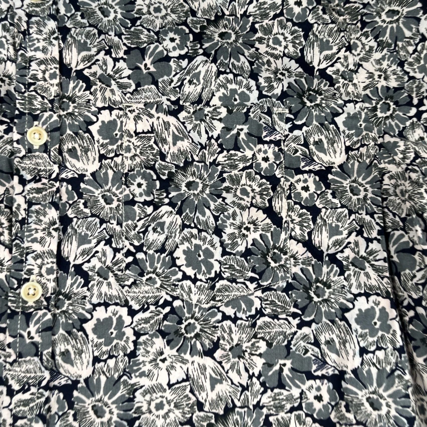 Lucky Brand Luck Brand Saturday Stretch Floral Print Shirt Button-Up Short Sleeve Mens M Multicolor Shirt Casual Mens stretch Cotton Flower 90s? Size US M / EU 48-50 / 2 - 2 Thumbnail
