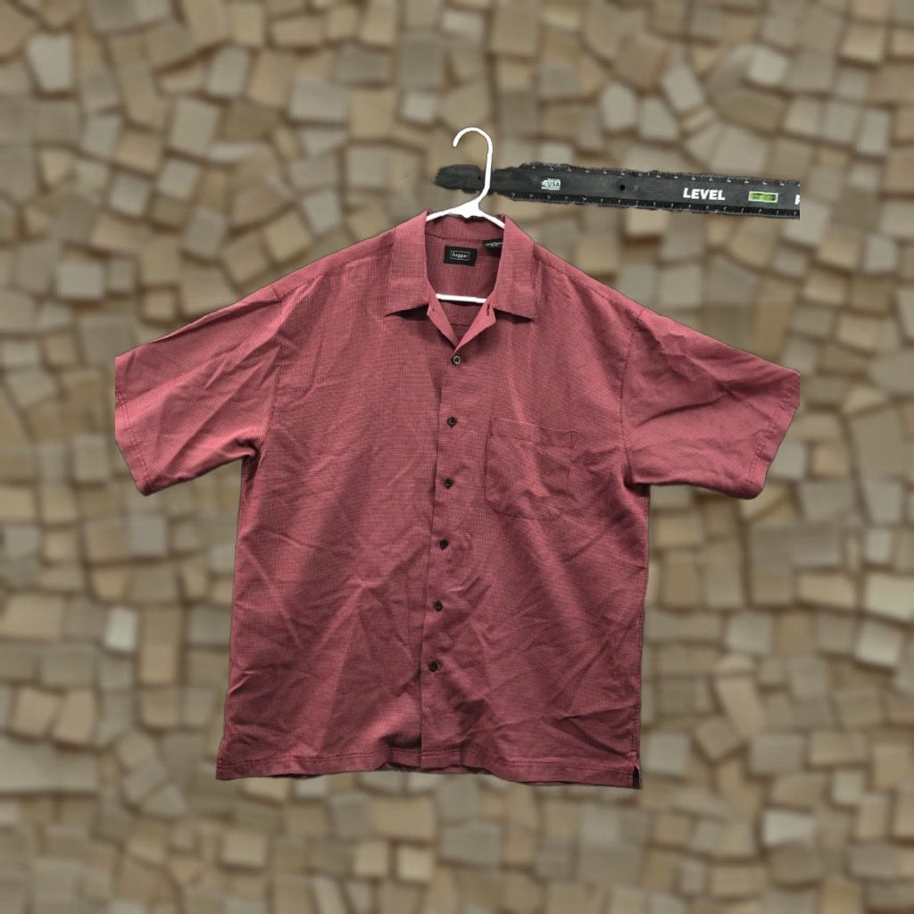 Haggar Haggar Shirt Size L Mens Short Sleeve Spread Collar Red Plaid Size US L / EU 52-54 / 3 - 1 Thumbnail
