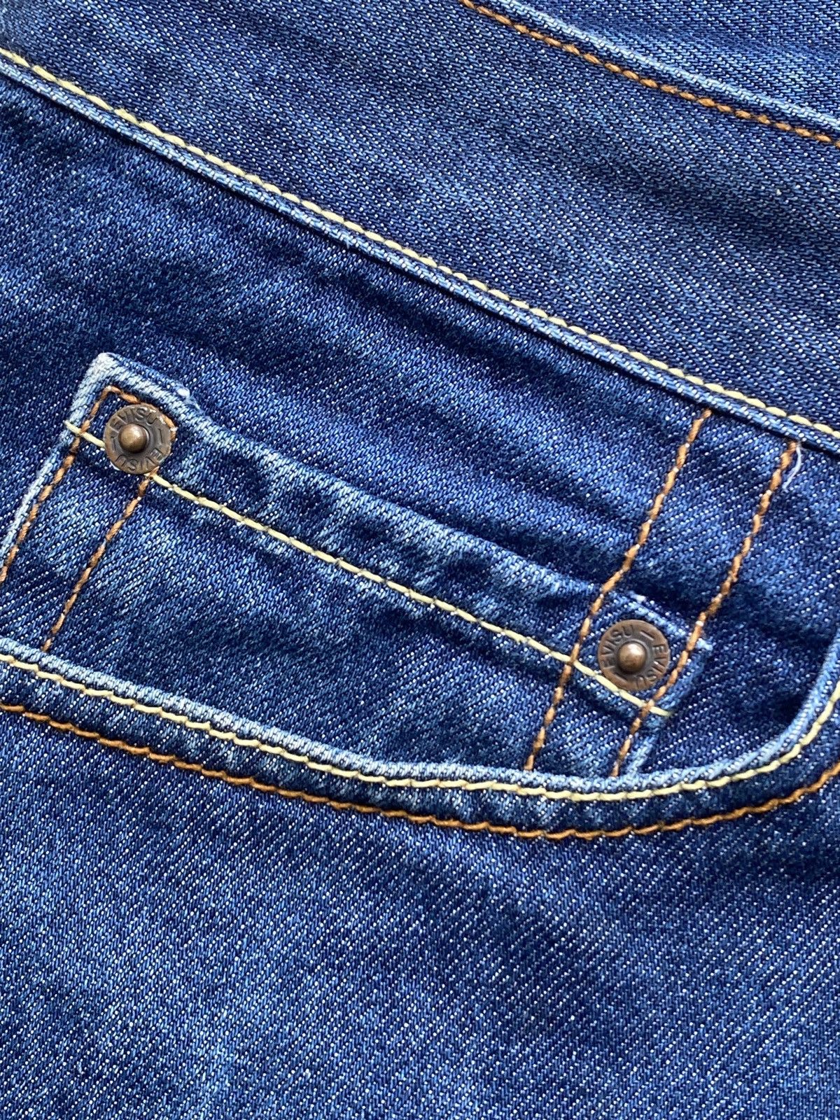 Japanese Brand × Vintage FLARE🔥 japanese brand mighty evisu daicock jeans Size US 30 / EU 46 - 10 Thumbnail