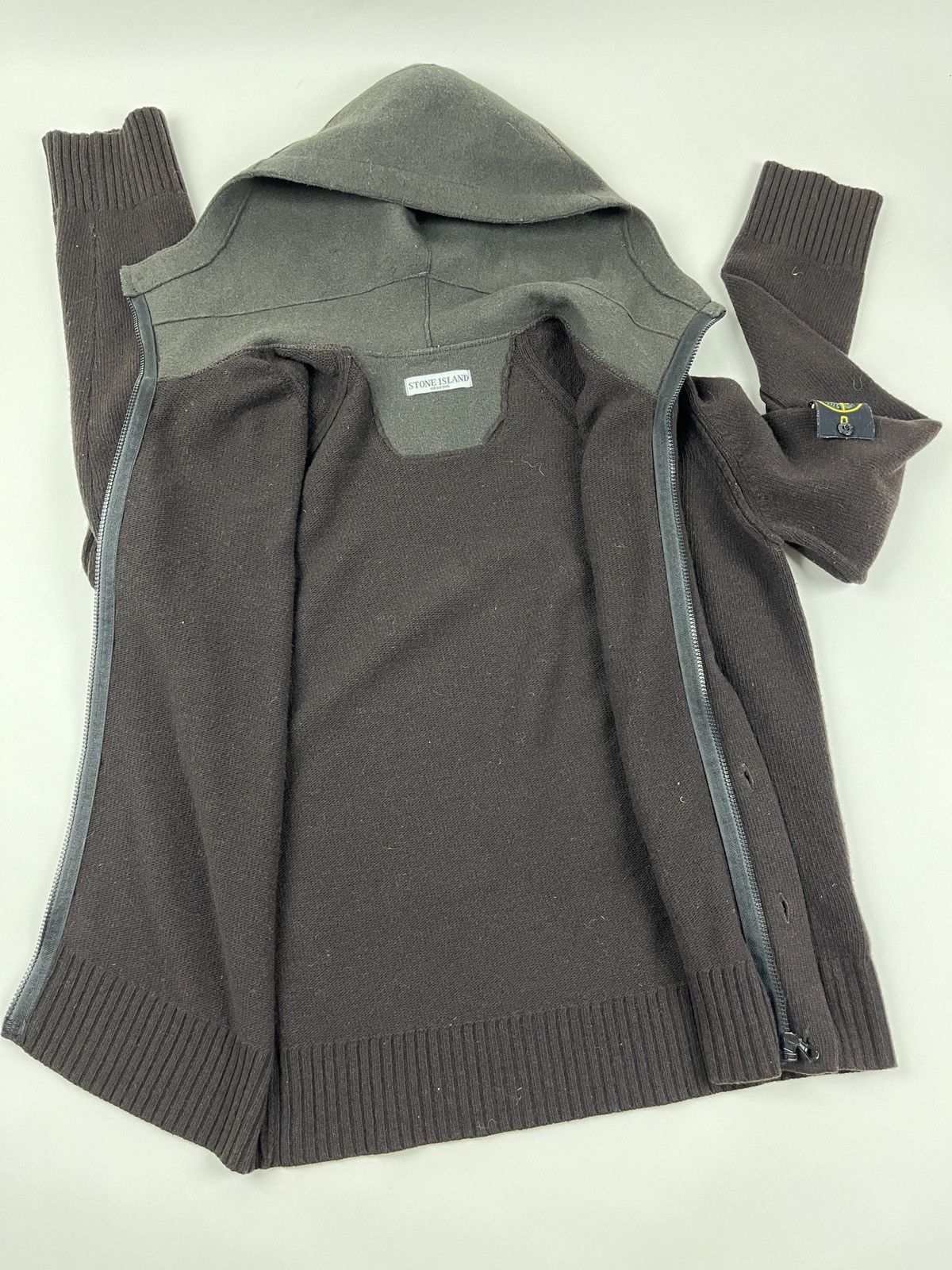 Stone Island × Vintage Vintage AW’06🔥Stone Island Wool Knitwear Sweater Hoodie Size US XL / EU 56 / 4 - 17 Thumbnail