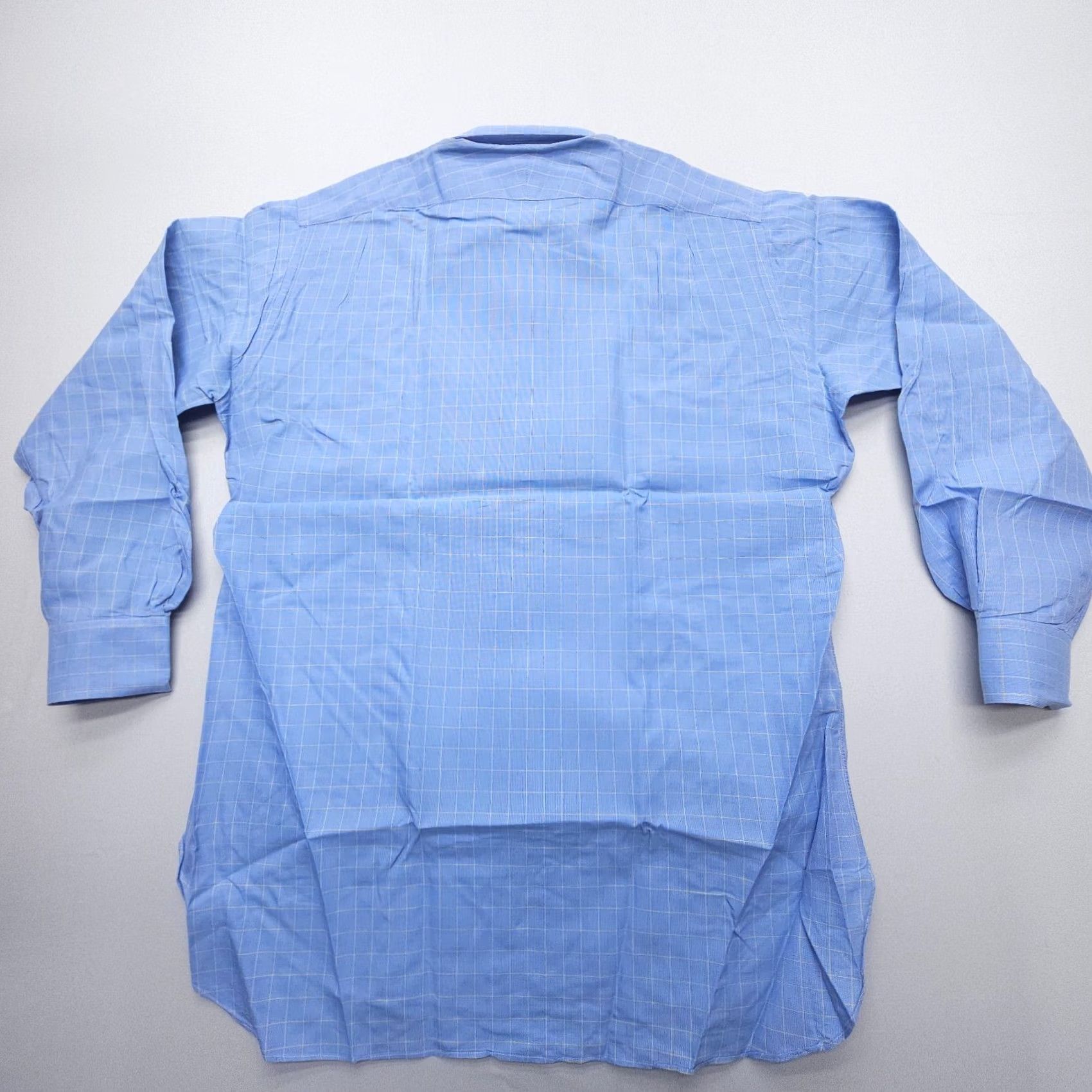 JW Anderson Vintage Garrick Anderson Dress Shirt Mens 16 / 41 Blue Plaid Shirt Size 42R - 3 Thumbnail