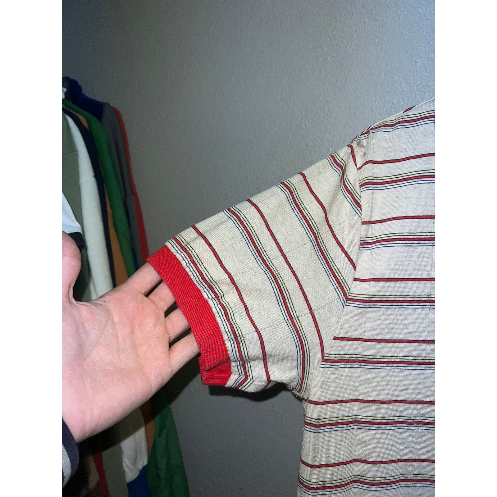 Vintage Vintage Striped Polo Shirt Knights Bridge For Men 80s 90s L Size US L / EU 52-54 / 3 - 4 Thumbnail