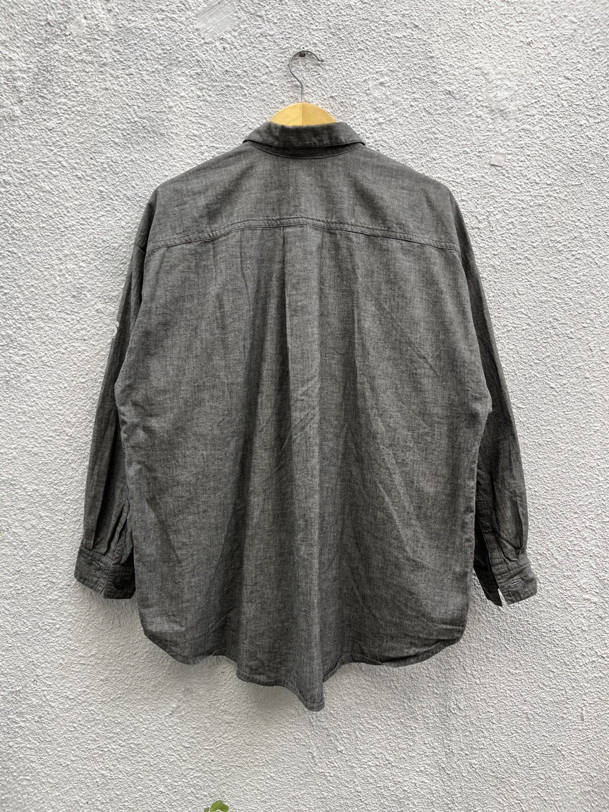 Issey Miyake Vintage Issey Miyake IS Big Pockets Oversized Chambray Size US L / EU 52-54 / 3 - 9 Thumbnail