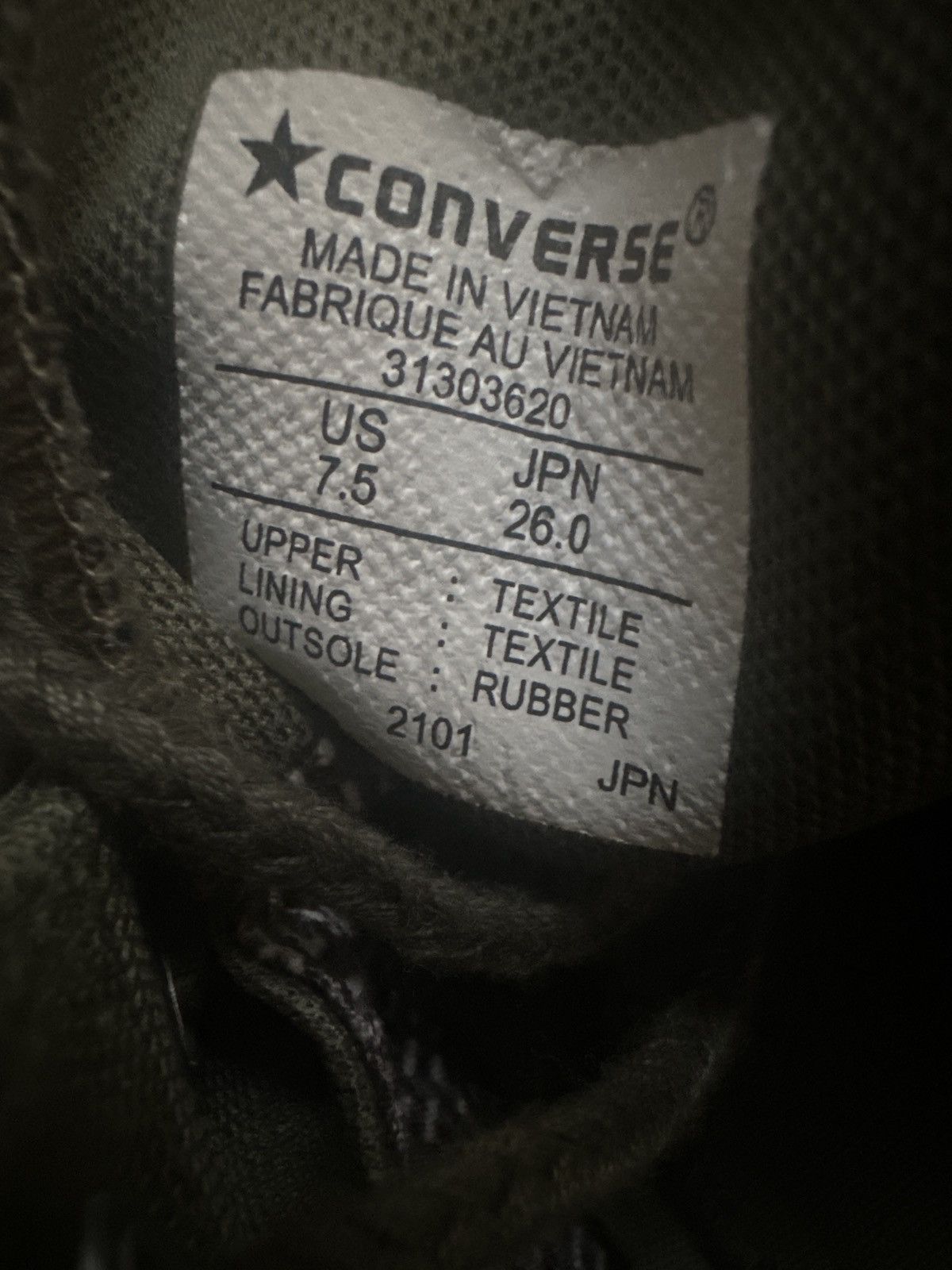 Converse Converse Chuck Taylor All Star 100 Gore-Tex Olive Green Size US 7.5 / EU 40-41 - 4 Thumbnail