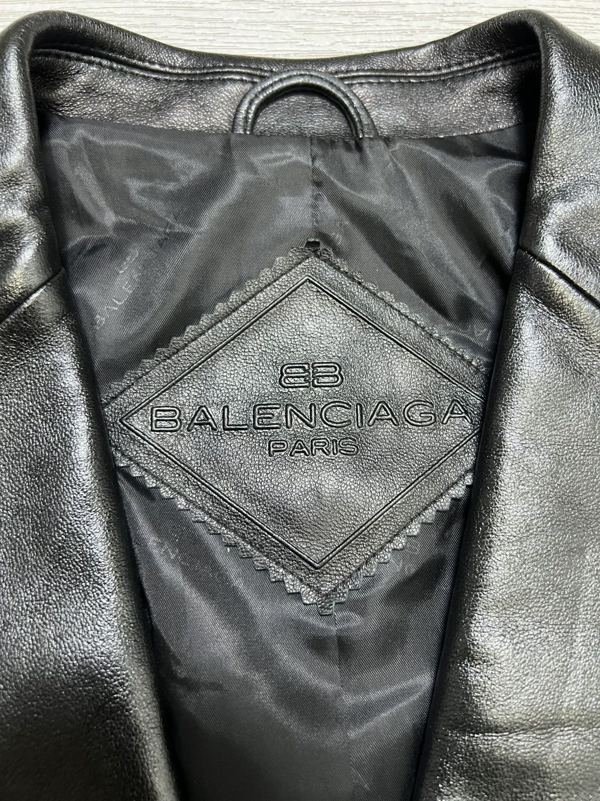 Balenciaga Balenciaga - Vintage - 1997 - Leather Blazer Size US L / EU 52-54 / 3 - 11 Thumbnail