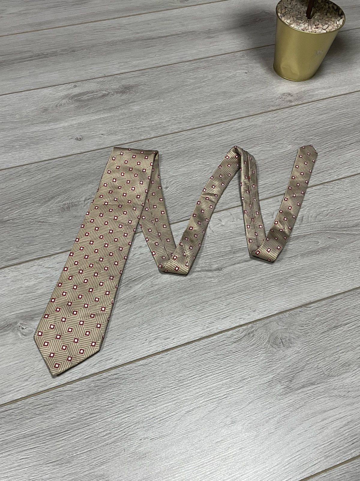 Balmain Balmain 100% silk tie rhombus squares Size ONE SIZE - 1 Thumbnail
