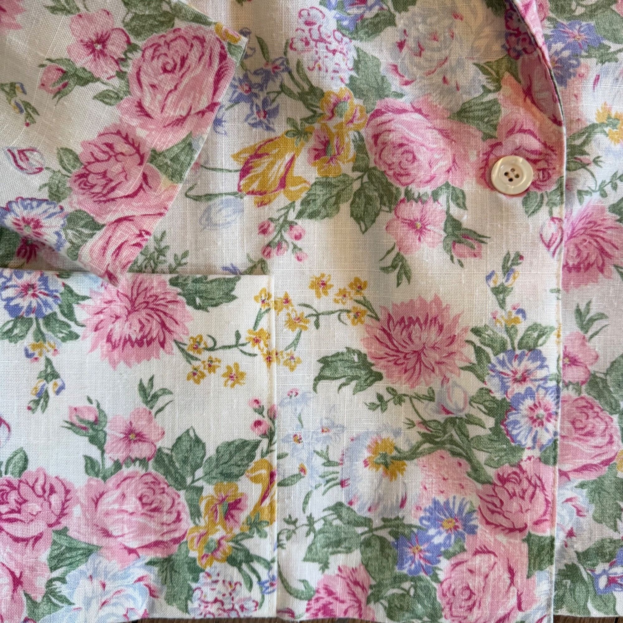 Vintage Vintage Blair All-Over Whimsy Romantic Floral Print Blazer J Size L / US 10 / IT 46 - 4 Thumbnail