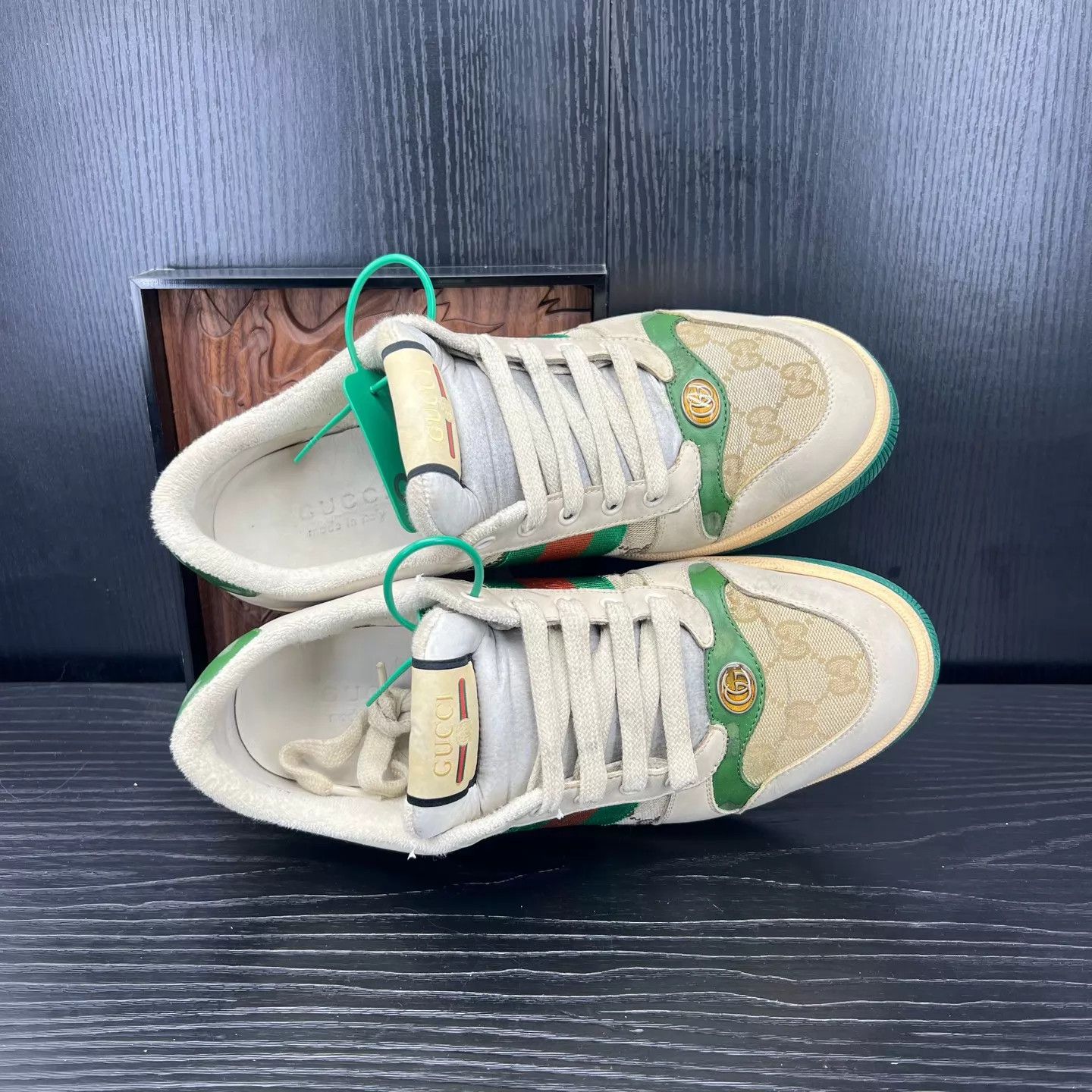Gucci Gucci Gray Green Distressed Sneaker US 8.5 Like New Size US 8.5 / EU 41-42 - 3 Thumbnail