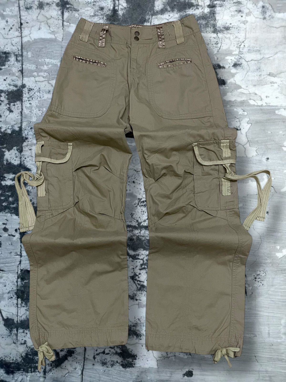 GOA Vintage 1990s Japan Designer HCO1922 Parachute Cargo Pant Size US 27 - 1 Thumbnail