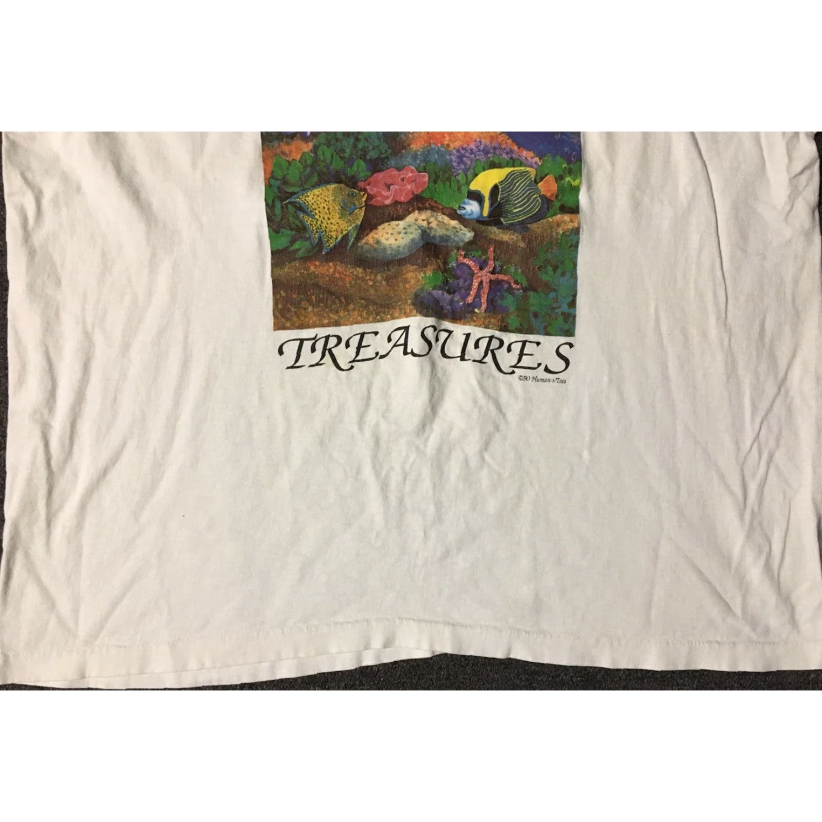 Vintage VINTAGE 90s Protect Our Ocean Faded Shirt XXL Single Stitch USA Nature Art Grunge Size US XXL / EU 58 / 5 - 4 Thumbnail